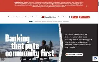 Yampa Valley Bank website
