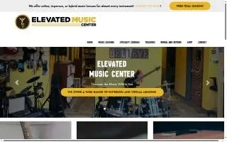 Elevated Music Center website