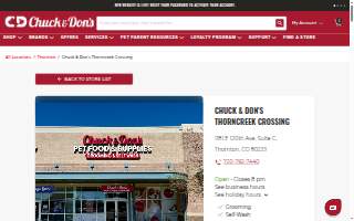 Chuck & Don's Pet Food & Supplies of Thornton