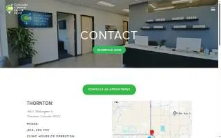 Colorado Optimal Health North of Thornton website