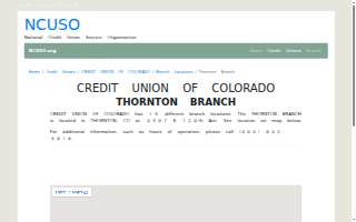 Credit Union Thornton Branch