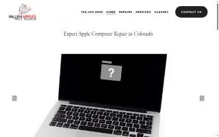 Fallen Apples Mac Repair website