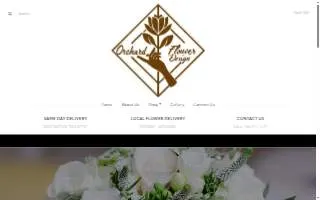 Orchard Flower Design website