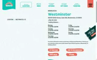Bahama Buck's - Westminster website