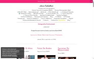 Caballero Portraits & Photobooths website