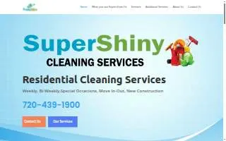 Cleaning Super Shiny Services website