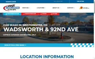 Cobblestone Car Wash of Westminster website