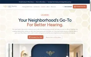 Hello Hearing Studios website