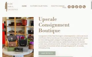 Olde Town Exchange Consignment Store website