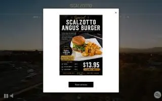 Scalzotto Italian Restaurant Westminster website
