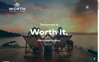 Worth Retirement Advisors website