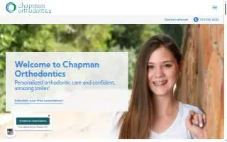 Chapman Orthodontics of Wheat Ridge website