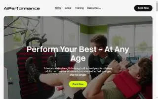 Ai Performance website