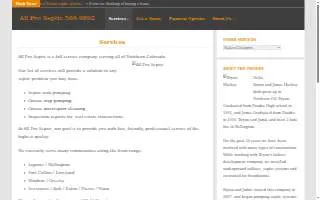 all pro septic pumping website