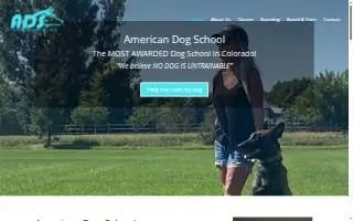 American Dog School website