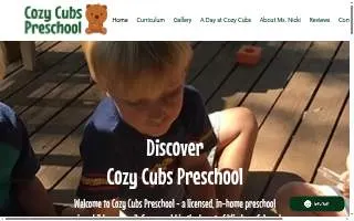 Cozy Cubs Preschool of Windsor website