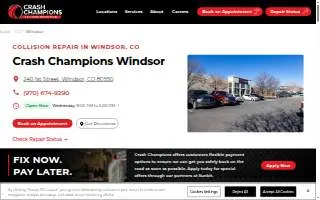 Crash Champions Collision Repair Windsor website