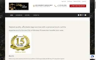 Debly Law website