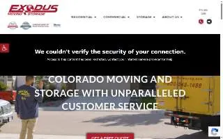 Exodus Moving and Storage, Inc website