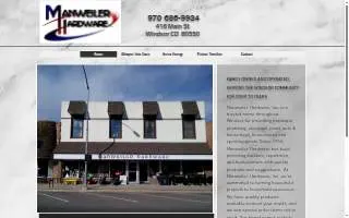 Manweiler Hardware website