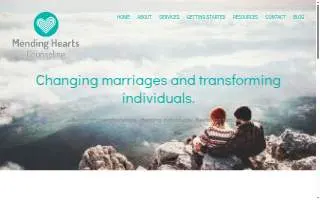 Mending Hearts Counseling website