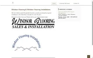 Windsor Flooring website
