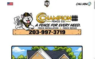Champion Fence Co. of Ansonia website
