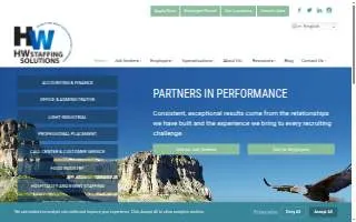 HW Staffing Solutions of Ansonia website
