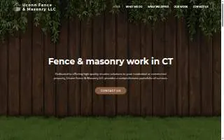 UConn Fence & Masonry LLC of Ansonia website