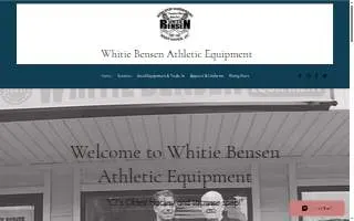 Whitie Bensen Athletic Equipment of Ansonia website