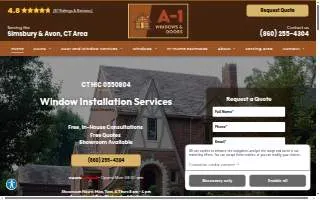 A-1 Windows & Doors LLC of Bloomfield website