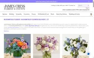 Connecticut Flower Shop of Bloomfield website