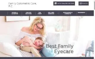 Family Optometric Care website