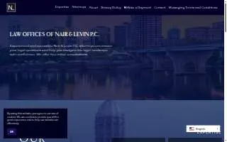 Nair & Levin PC website