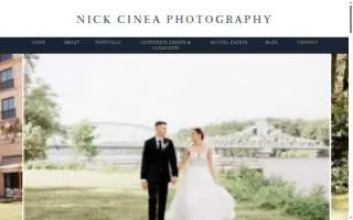 Nick Cinea Photography of Simsbury website