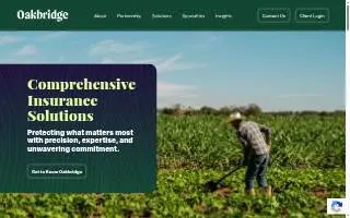 OakBridge Insurance Services website