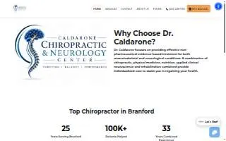 Caldarone Chiropractic Center website