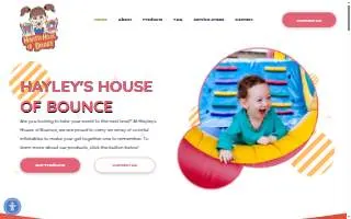 Hayley's House of Bounce website