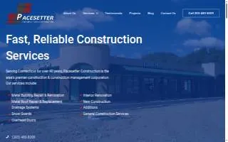 Pacesetter Construction website