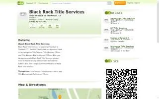 Black Rock Title Services of Bridgeport website