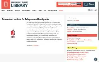 Connecticut Institute for Refugees and Immigrants of Bridgeport website