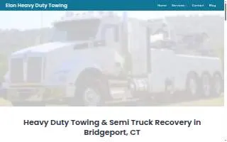 Elon Heavy Duty Towing website