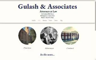 Gulash & Associates website