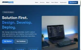 Mind Web Solutions website