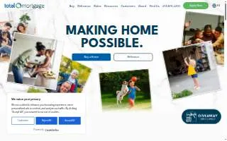 Total Mortgage of Bridgeport website