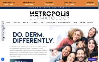Dermatology & Laser Center of Ludlow website