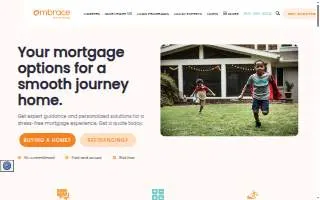 Embrace Home Loans of Bristol website