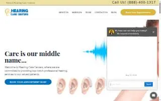 Hearing Care Centers of Bristol website