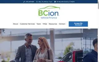 BCIon Vehicle Finance website