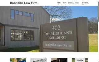 Robitaille Law Firm website